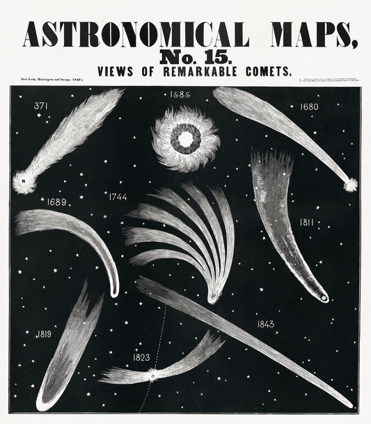 Astronomical map by the Library of Congress