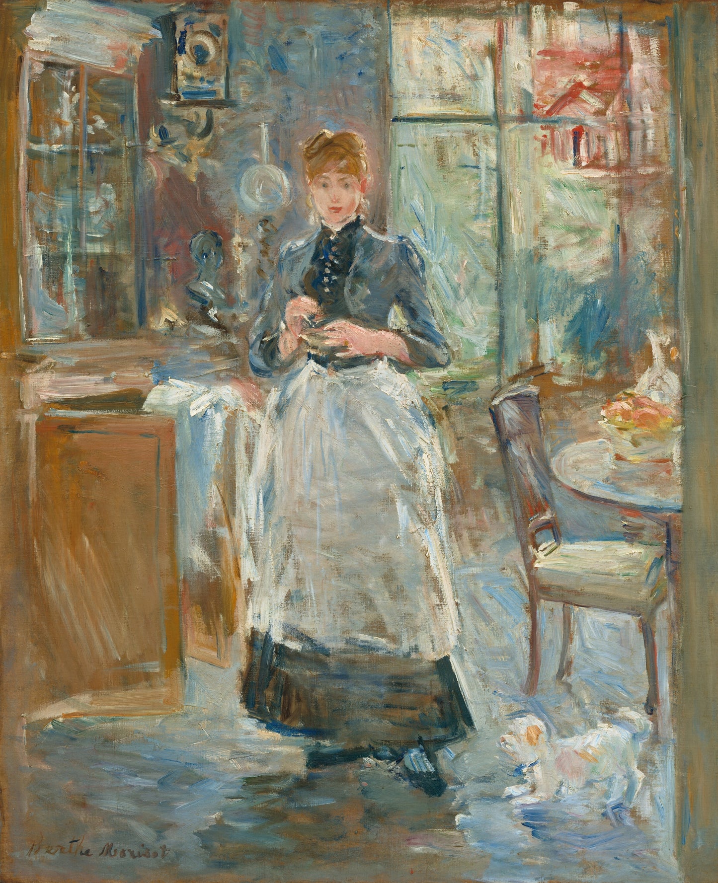 In the Dining Room by Berthe Morisot