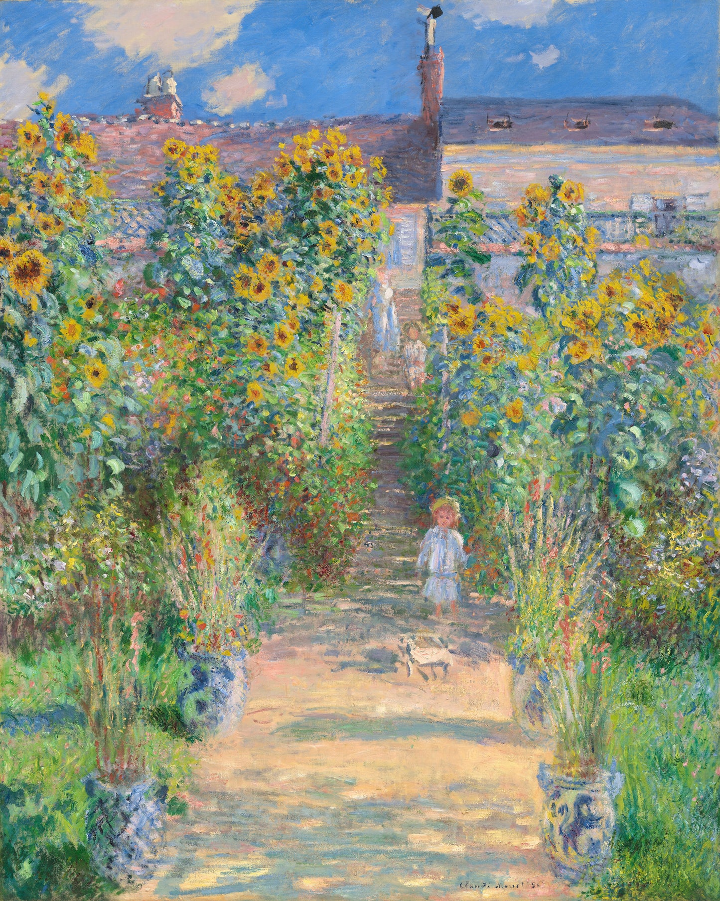 The Artist's Garden by Claude Monet