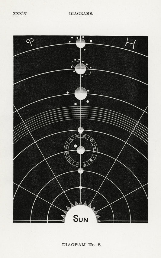 Diagram no.5 Solar Biology by Hiram Erastus Butler (1841–1916)