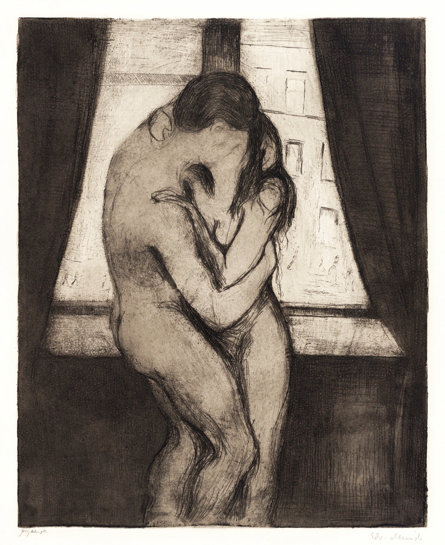 The Kiss by Edvard Munch