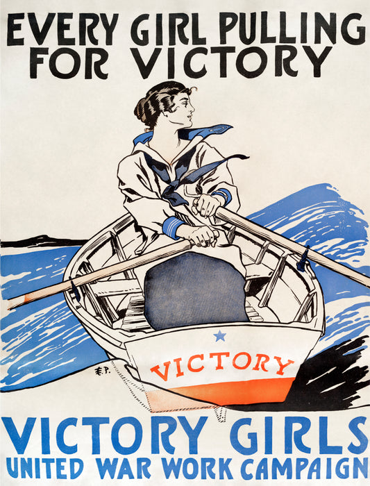 Every Girl Pulling for Victory by Edward Penfield