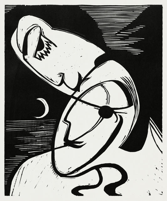 The Kiss by Ernst Ludwig Kirchner