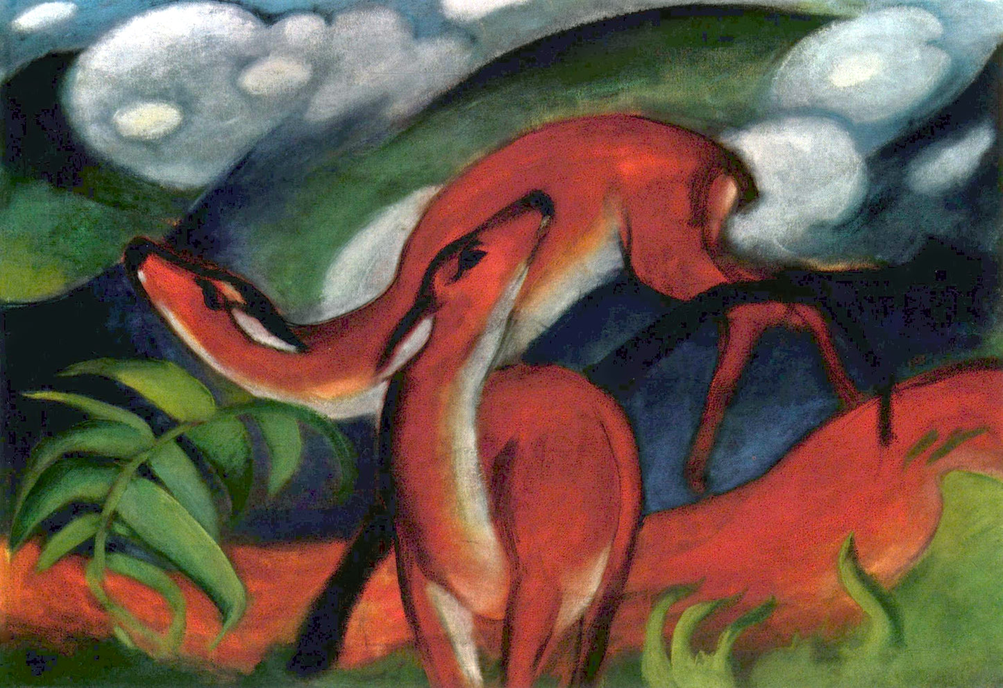 Red Deer II by Franz Marc