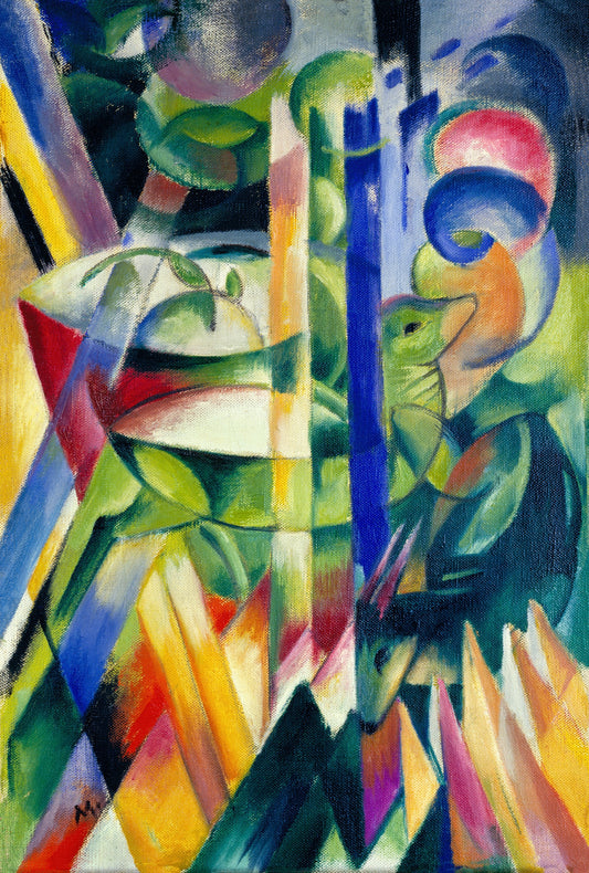 The Little Mountain Goats by Franz Marc