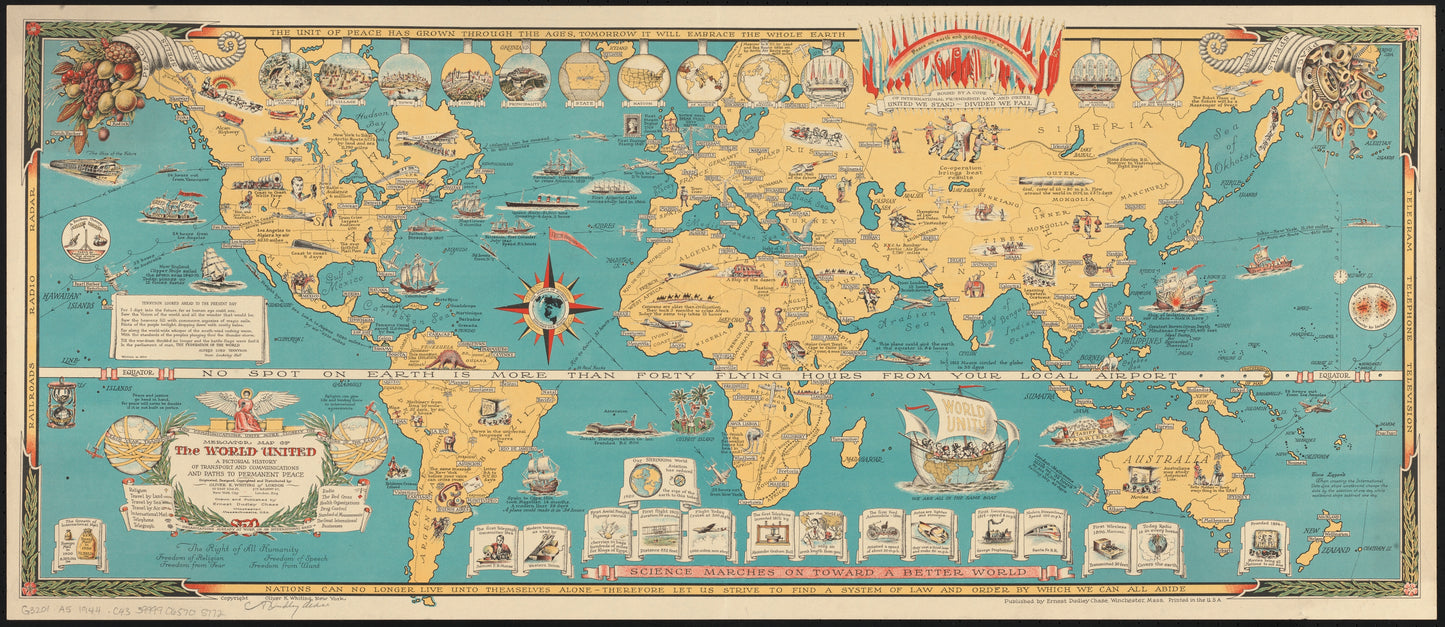 Mercator map of the world united