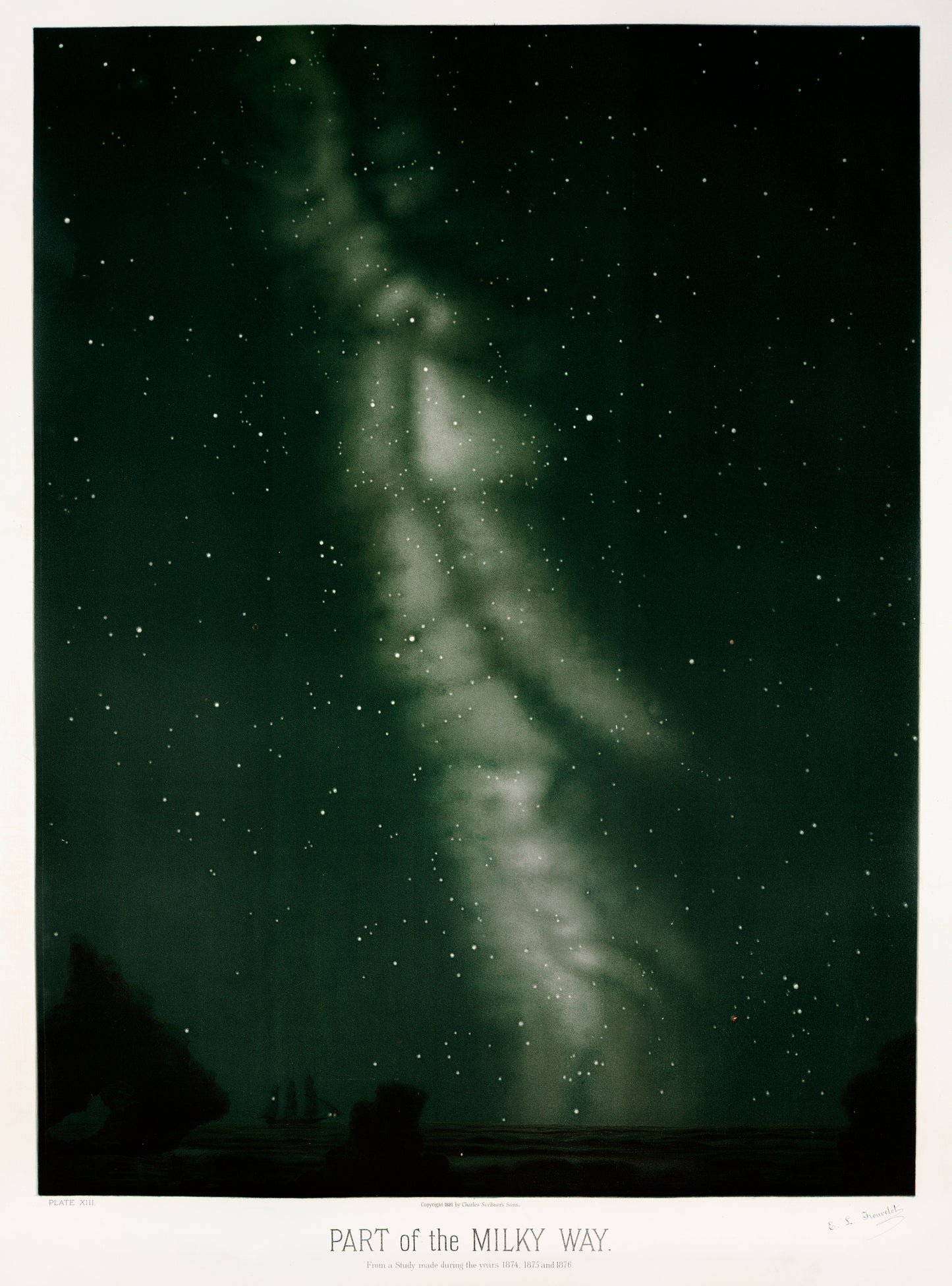 Part of the milky way (1881-1882) by E. L. Trouvelot