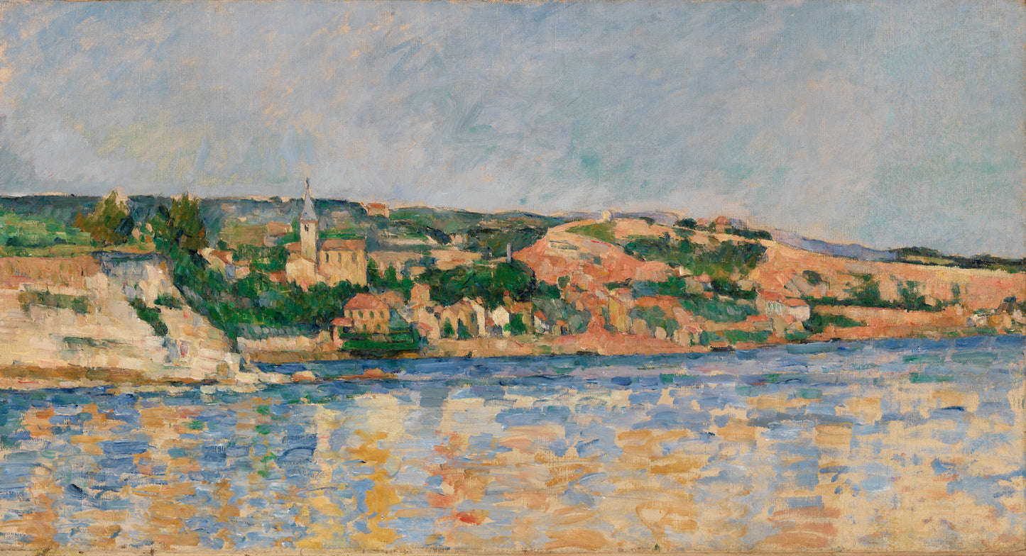 The Village of L'estaque Seen from the Sea by Paul Cezanne