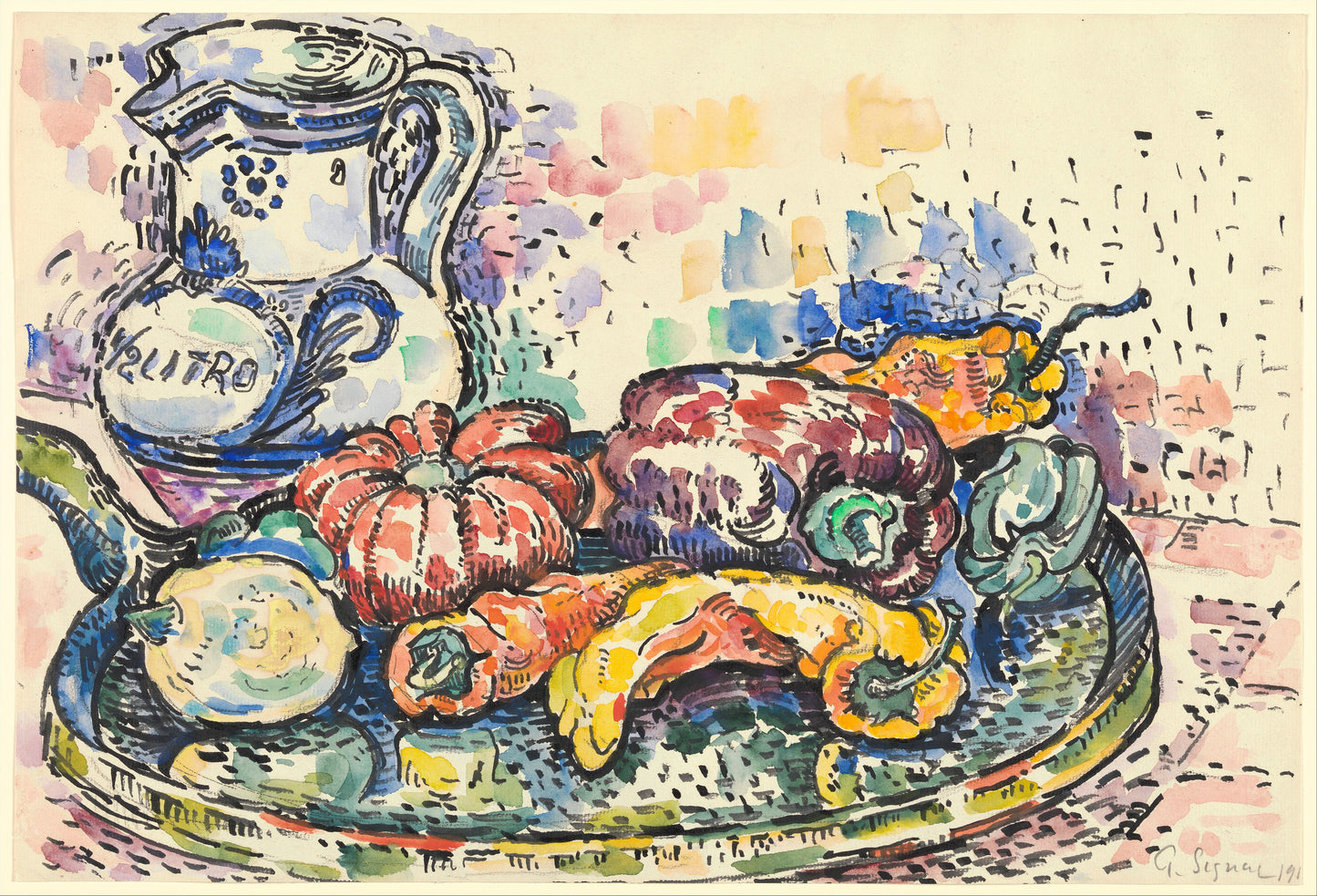 Still Life with Jug by Paul Signac