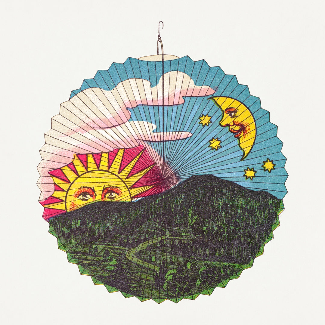 Setting sun lantern design from Papierlaternen–Fabrik Riethmüller