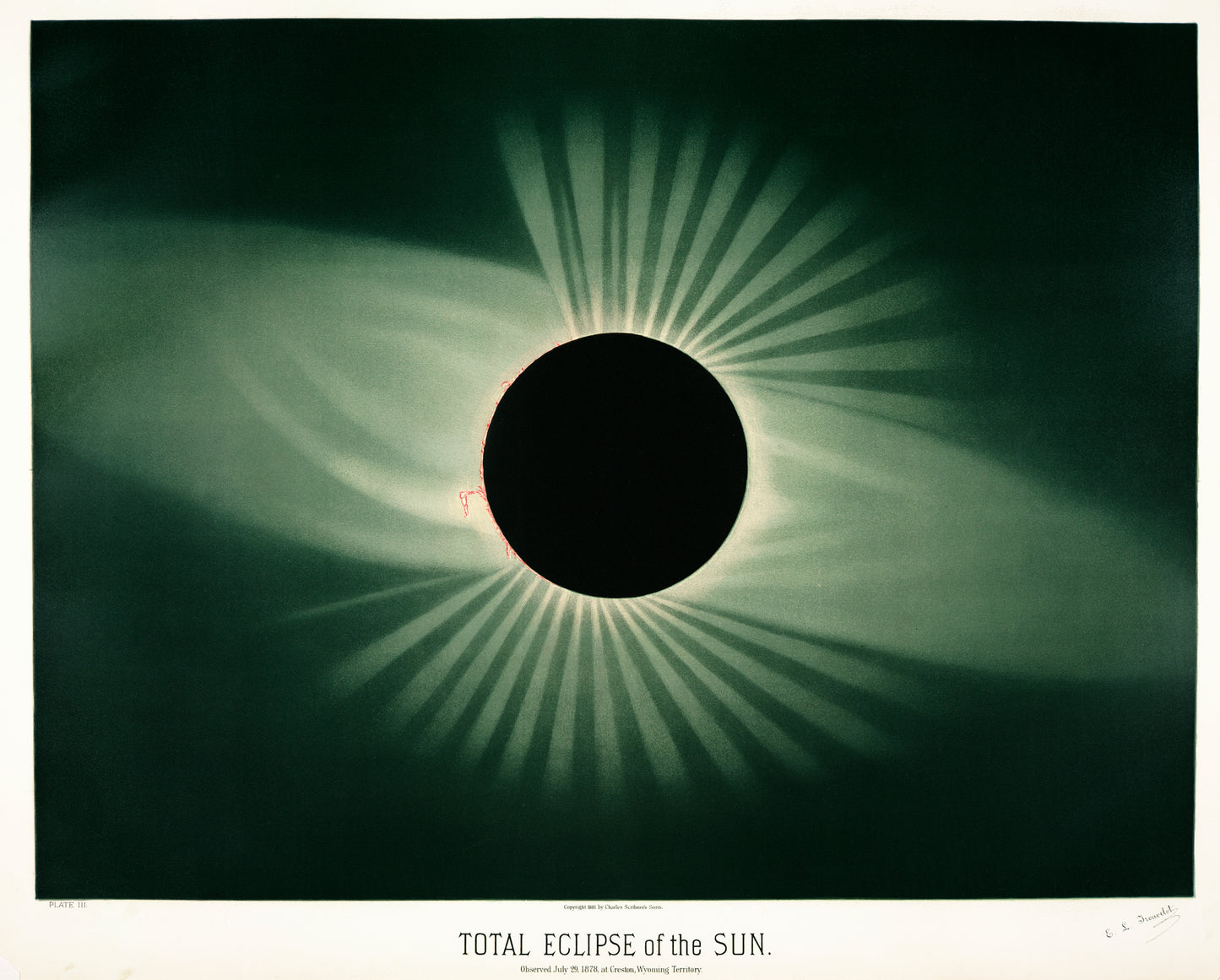 Total eclipse of the sun (1881-1882) by E. L. Trouvelot