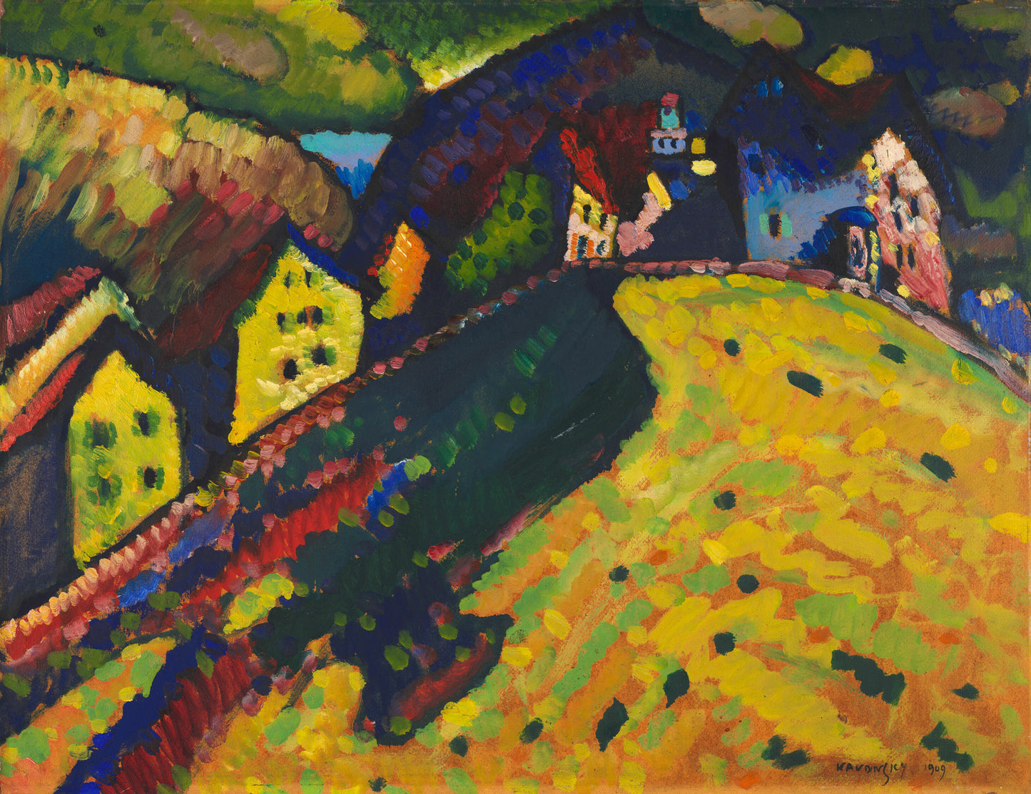 Houses at Murnau by Vasily Kandinsky